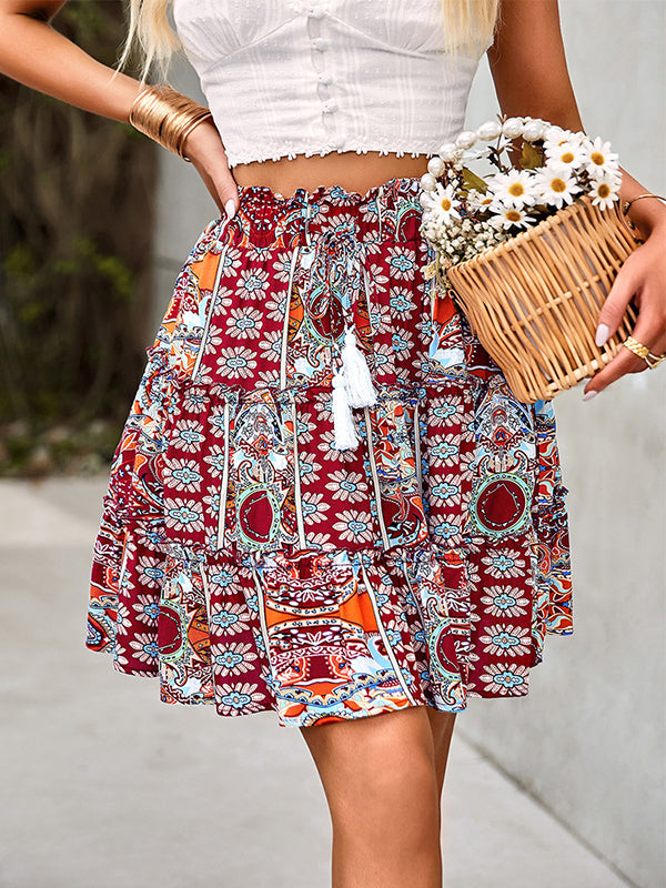 Going Out A-Line Pleated Skirts Bottoms