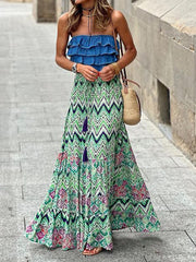 Floral Printed Casual Bohemia Skirts