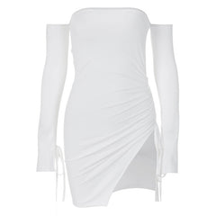 Zara Wrapped Chest Split Hip Skirt