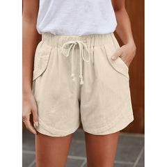 High Waisted Lace Up Elastic Sports Pants