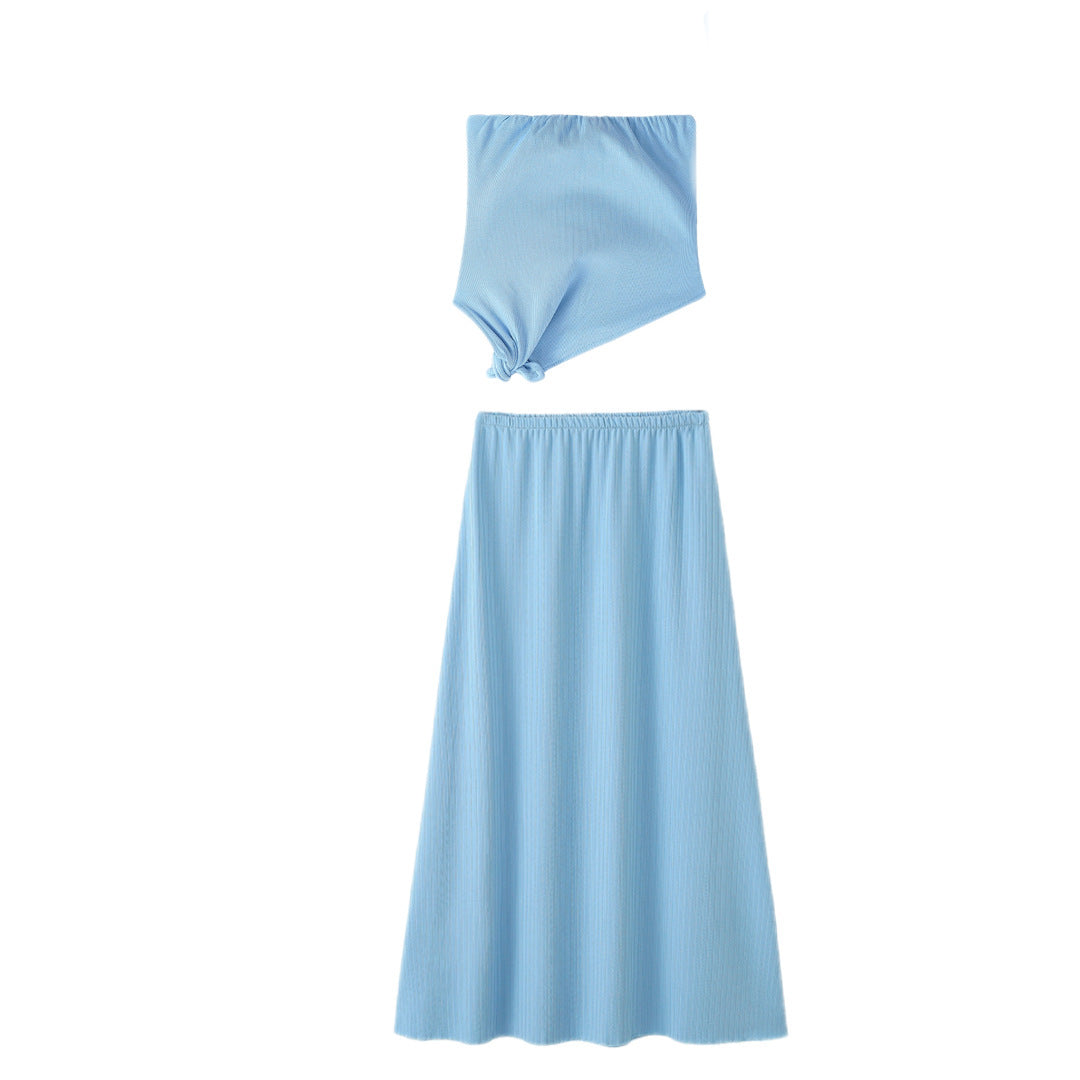 Strapless Maxi Dress Set