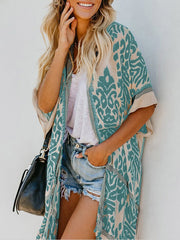 Relaxed Holiday Print Sexy Sun Shield