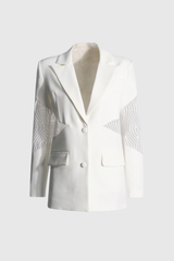 Poppy See Through Lace Blazer