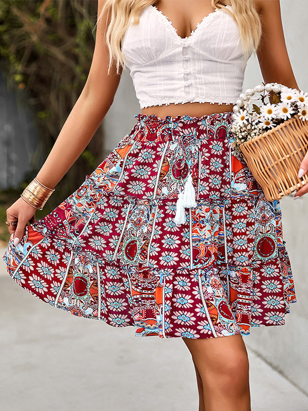 Going Out A-Line Pleated Skirts Bottoms
