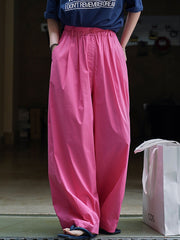 Pleated High Waisted Wide Leg Trousers Casual Pants Bottoms