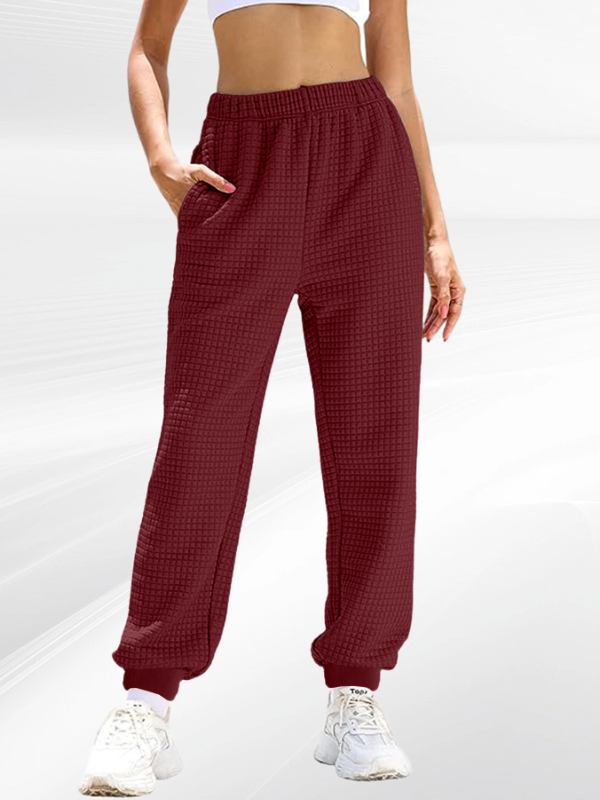 Women's Sports Waffle Casual Pants