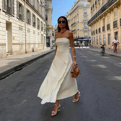 Strapless Maxi Dress Set