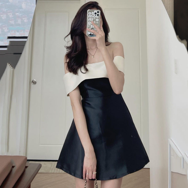 Juliette Bow Front A-Line Mini Dress