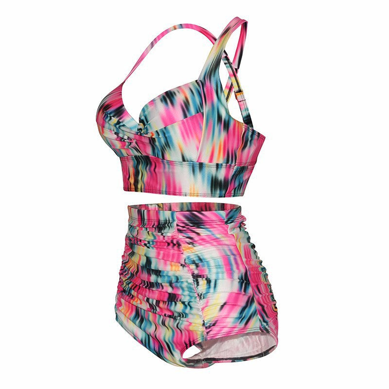 plus-Sized High Waist Woman Bikini Swimsuit