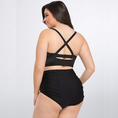 plus-Sized High Waist Woman Bikini Swimsuit