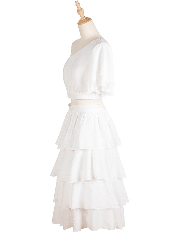 Vacation Wrap High-Waisted Off-The-Shoulder Two Pieces Set