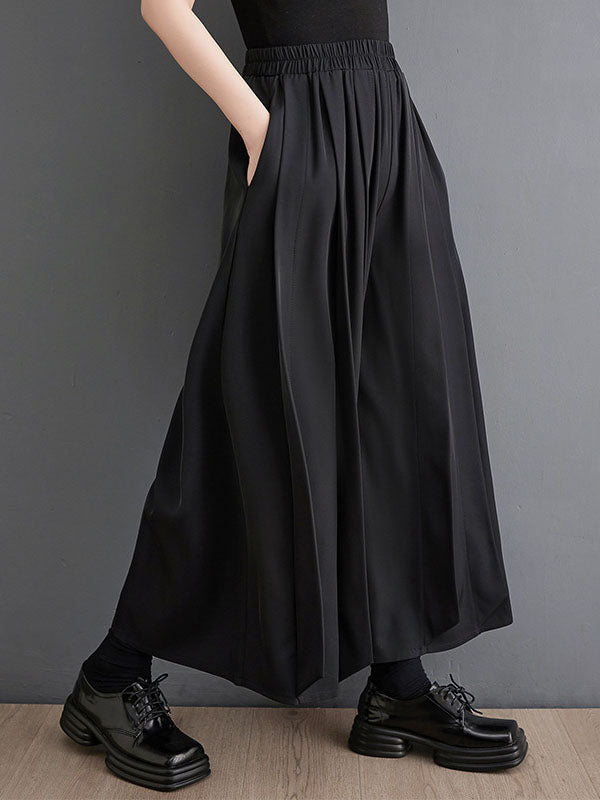 Pleated Loose Ninth Pants Casual Pants Bottoms