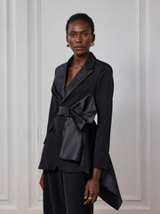 Alma Bodycon Hollow Bow Blazer