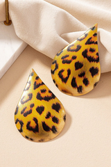 Amani Leopard Drop Earrings