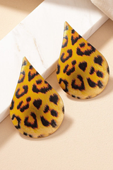 Amani Leopard Drop Earrings
