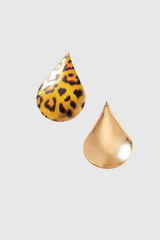 Amani Leopard Drop Earrings