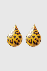 Amani Leopard Drop Earrings