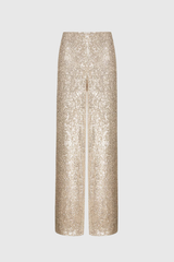 Amara Sequin Pants In Gold