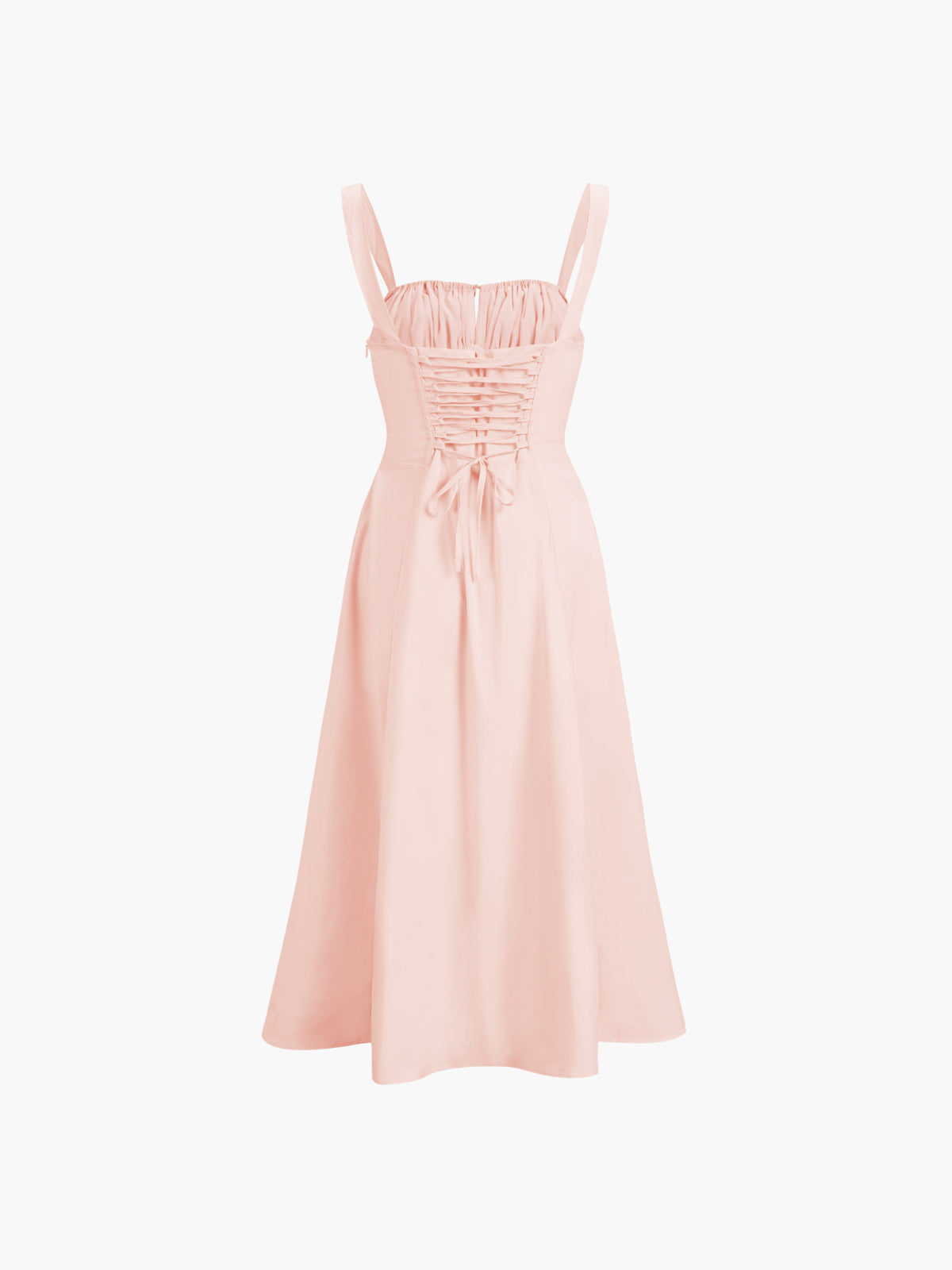 Langes Sommerkleid mit gerüschtem Cup-Detail