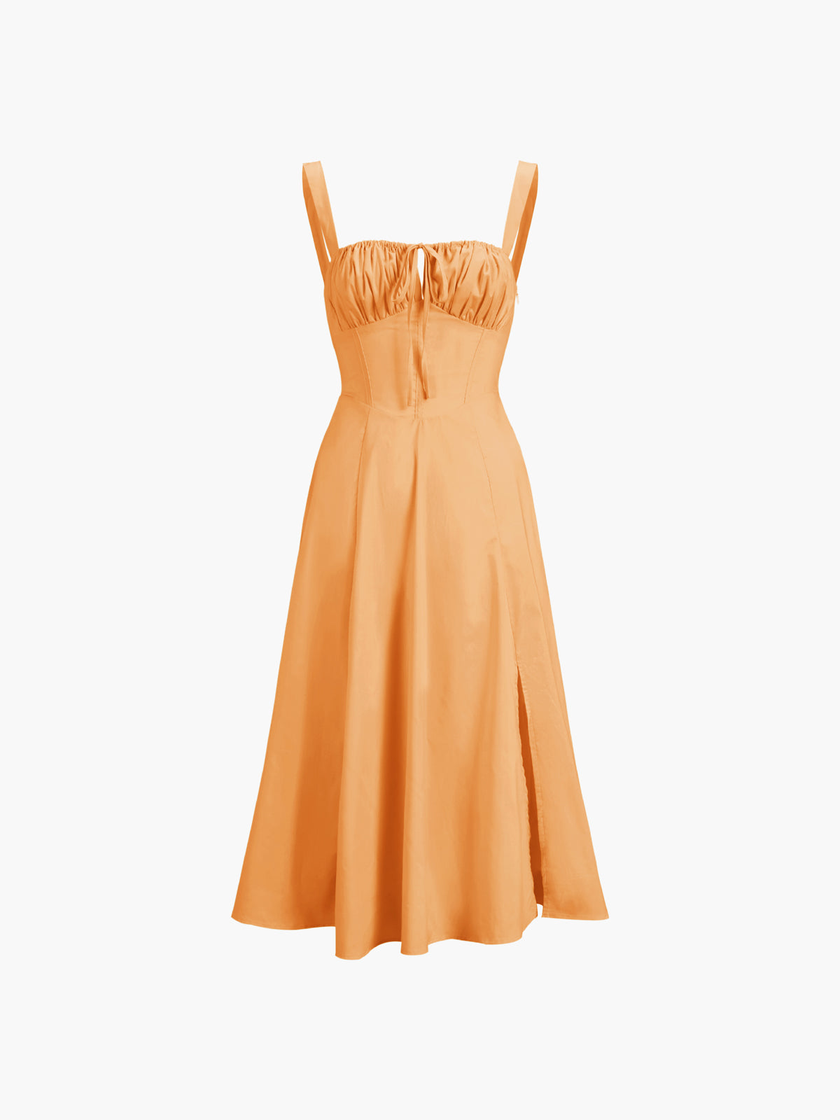 Langes Sommerkleid mit gerüschtem Cup-Detail