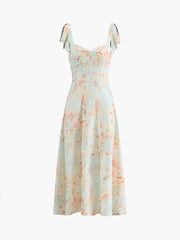 Midikleid mit Blumendruck „Monet Garden“