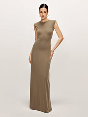 Backless Slim Flowy Long Dress
