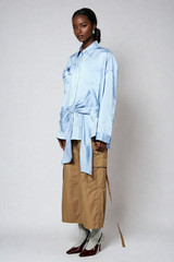 Balthazar Bow Ruch Satin Shirt