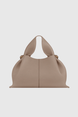 Christina Faux Fur Handbag In Grey
