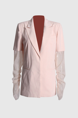 Clementine Mesh Short Sleeves Blazer
