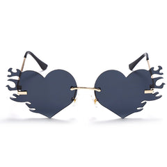 Heart Flame Glasses