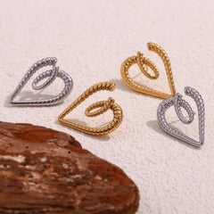 Wrapped Heart Earrings