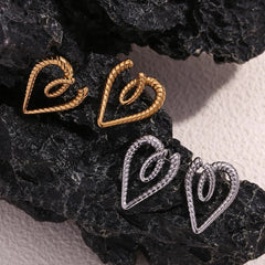 Wrapped Heart Earrings