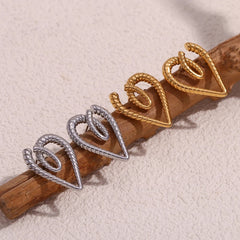 Wrapped Heart Earrings