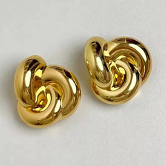 Twisted Knot Large Earrings