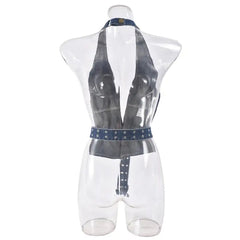 Eliane Denim Halter Top