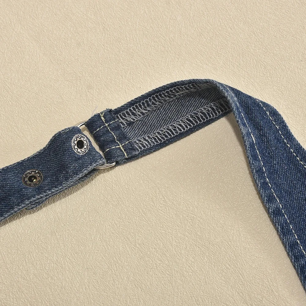 Eliane Denim Halter Top