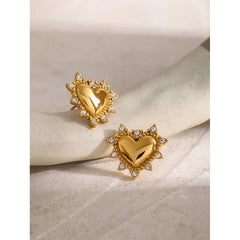 Heart Stud Earrings