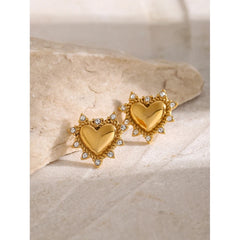 Heart Stud Earrings