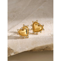 Heart Stud Earrings