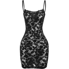 Lace See through Dress