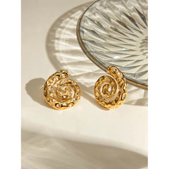 Plated Hammered Earrings