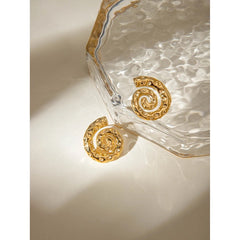 Plated Hammered Earrings