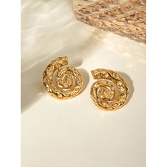 Plated Hammered Earrings