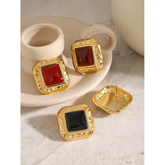 Square Stud Earrings