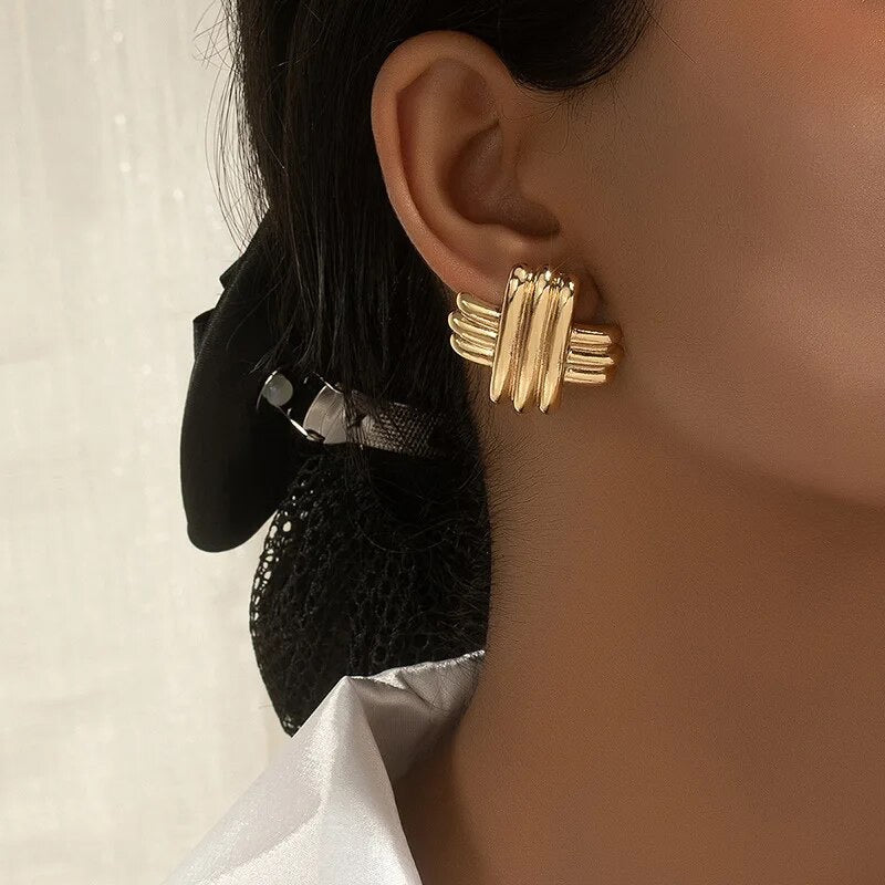 Geometric Twist Earrings