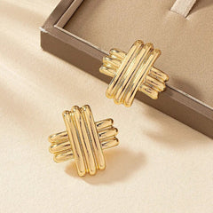 Geometric Twist Earrings