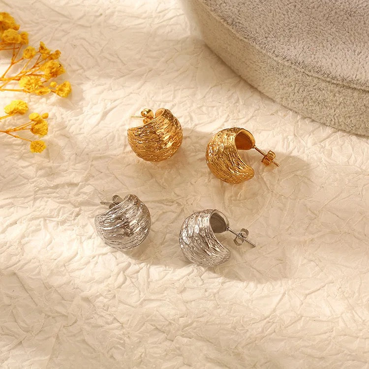 Wide C Shape Earrings