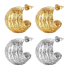 Wide C Shape Earrings