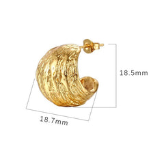 Wide C Shape Earrings