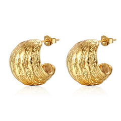 Wide C Shape Earrings
